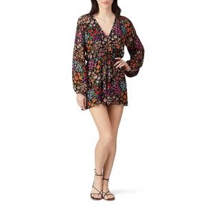 YUMI KIM Naomi Romper Floral Printed Black Size M